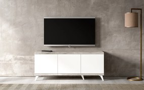 Comodă TV lemn masiv Concrete 3/4 uși - 4