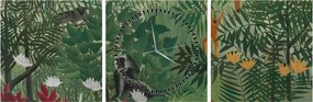Tablou - Henri Rousseau, Tropical Forest with Monkeys, reproducere (cu ceas) (90x30 cm)