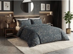 Lenjerie de pat din Renforce bumbac SELMIRA verde inchis Dimensiune lenjerie de pat: 70 x 90 cm | 140 x 220 cm