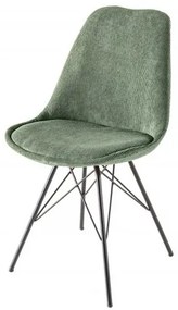 Set de 4 scaune Scandinavia verde/ negru