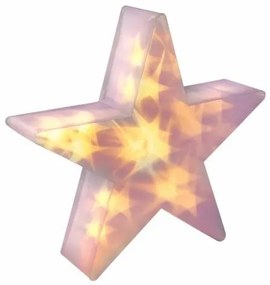 Steaua de Crăciun cu efect 3D - 35 cm, 20 LED-uri, alb cald