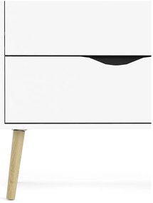 Comodă Tvilum Oslo, 99x101 cm, alb-natural