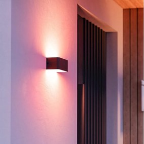 Eglo 901956 - Aplica de perete pentru exterior LED RGBW SANIA-Z, dimabilă, 10W/230V, IP55, negru