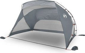 vidaXL Cort de plajă, gri, 274x178x170/148 cm, poliester 185T