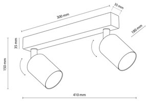 Spot NEX 2xGU10/10W/230V bej