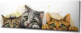 Tablou PC296, multicolor, lemn, 80x30 cm