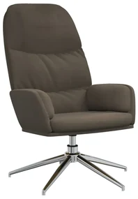 341028 vidaXL Scaun de relaxare, gri închis, piele întoarsă ecologică