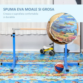 HOMCOM Covoras Puzzle 24 Piese Impermeabil Antiderapant din EVA | Aosom Ro