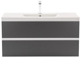 Dulap inferior Vario Forte 100 cu lavoar alb-antracit