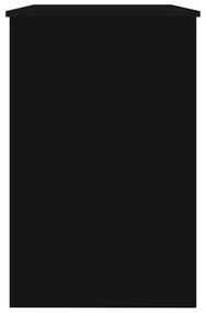 Birou, negru extralucios, 100 x 50 x 76 cm, PAL negru foarte lucios