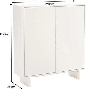 Dulap cu blat ceramic SAVOY 130cm alb