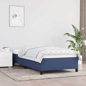 347024 vidaXL Cadru de pat, albastru, 80x200 cm, material textil