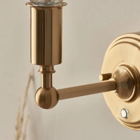 Lampă LED reîncărcabilă dimabilă de perete Endon 114827 BURLEY LED/1,5W/5V alamă/albastru