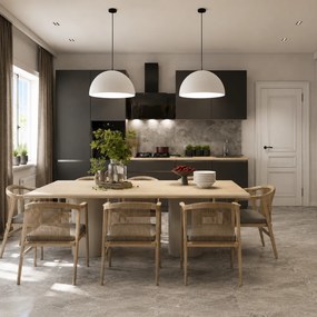 Mobilier de bucătărie, 3,3 m, antracit mat/antracit, ASTI 330