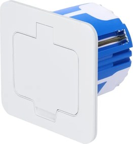 Brilagi - Priză încastrată pentru bucătărie INBOX IP55 albă dreptunghiulară