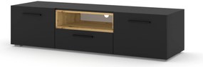 Masă TV Akita 151 (Negru + Stejar artisan). 1124862