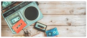 Tablou - Radio retro (120x50 cm)