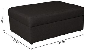 Taburet, textil maro, MONAKO