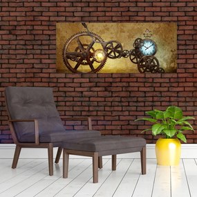 Tablou cu aparatele istorice ale ceasurilor (120x50 cm)