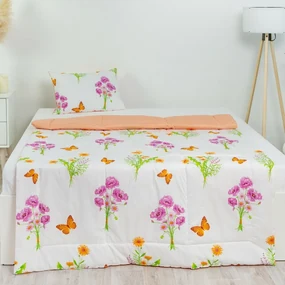 Stanex CLASSIC set de vară Spring orange , 140 x200 cm, 40 x 60 cm