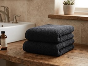 Prosop NORIELLE 50x90 cm negru, 100% bumbac