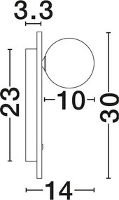 Aplica de perete LED decorativa OVEE