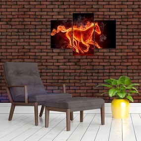 Tablou - Cal în flăcări (90x60 cm)