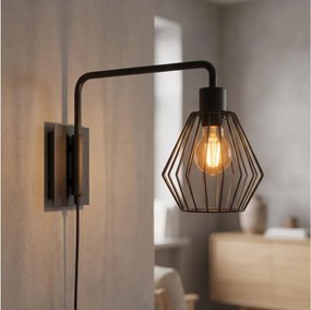 Eglo 99349 - Aplică de perete TABILLANO 1xE27/40W/230V