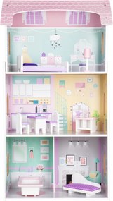 Jagodowa Residence casă de păpuși din lemn cu mobilier