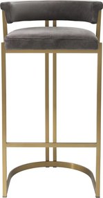 Scaun bar design LUX, Bar Stool Dante, gri 115838 HZ