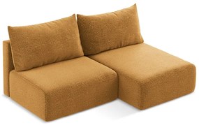 Colțar portocaliu extensibil/cu spațiu de depozitare (cu colț pe partea dreaptă) Kalena – Makamii