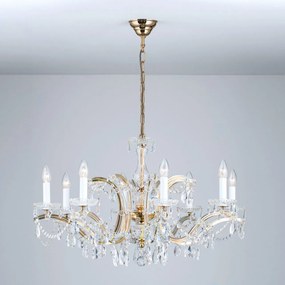 Candelabru de lux cristal Swarovski Maria Theresia-A 8L 24K gold plated