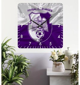 Ceas de perete Fotbal Club Arges -30x30 cm