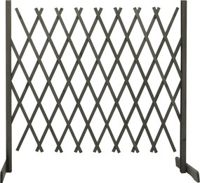 vidaXL Gard cu zăbrele de grădină, gri, 180x100 cm, lemn de brad