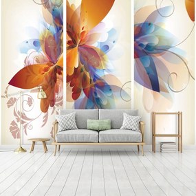Fototapet - Arta din flori - abstact (152,5x104 cm)