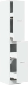 vidaXL Dulap de farmacie, alb, 30x41x174,5 cm, lemn stratificat