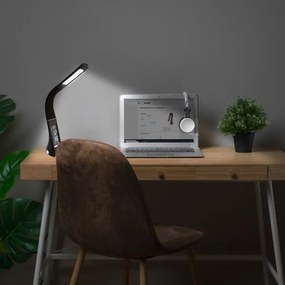 LED Lampă de masă cu display LED/6W/230V maro