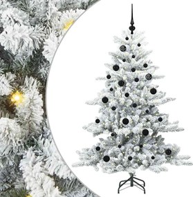 vidaXL Brad de Crăciun artificial cu ramuri articulare Alb 150 cm