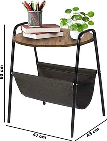 Masuta de cafea cu spatiu depozitare Moni Homs 40 x 60 x 43 cm