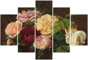 Tablou - Henri Fantin-Latour, Roses de Nice on a Table, reproducere (150x105 cm)