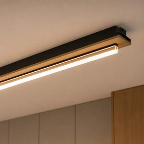 Brilagi - Plafonieră LED WOODY FLAT LED/25W/230V stejar/negru