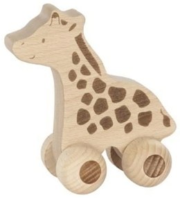 Goki Educativ din lemn Girafă pe roțile