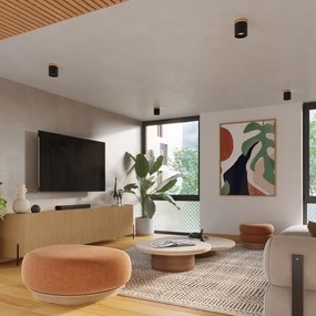 Spot Sollux SL.1349 RIF 1xGU10/10W/230V negru