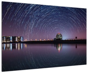 Tablou cu cerul nocturn și stele (90x60 cm)