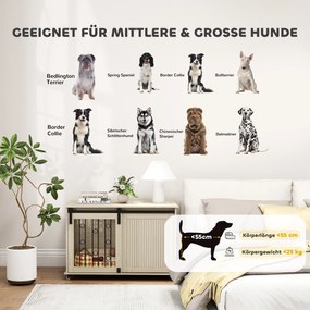 PawHut Cușcă pe roți, ușă culisantă, 100 x 56 x 65 cm, lemn, oțel | Aosom Romania