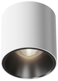 Spot LED aplicat, plafoniera dimabil design tehnic Alfa alb 7cm, 4000K