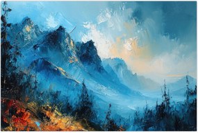 Tablou - Pictura munților (90x60 cm)