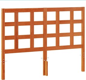 vidaXL Tăblie de pat, maro ceruit, 135 cm, lemn masiv de pin