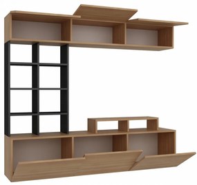 Ansamblu Comoda TV Sasa, Negru / Bej