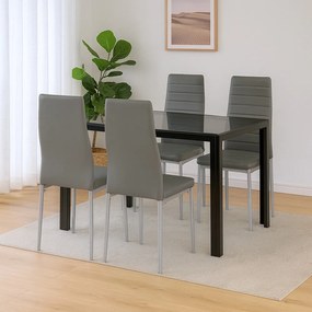 Rowan 4+1 set de sufragerie gri-gri